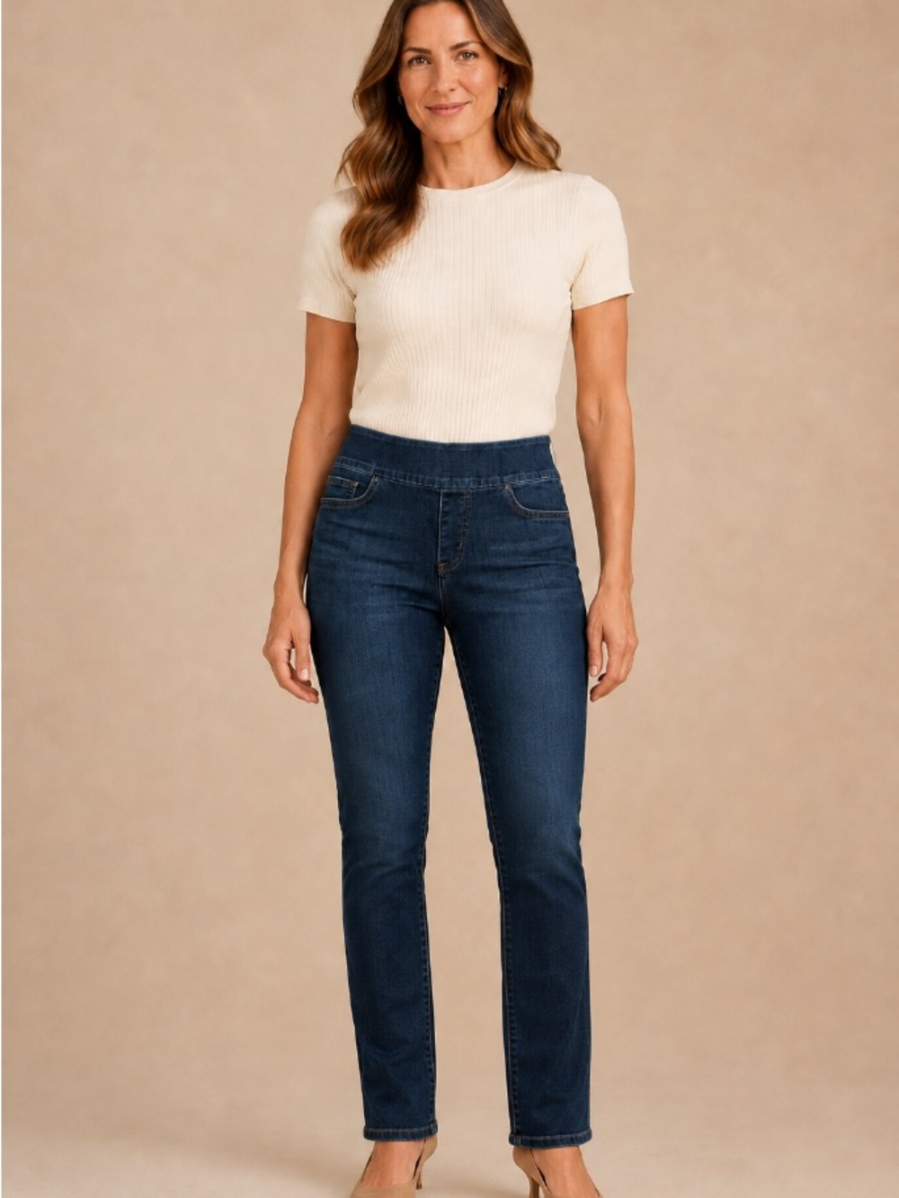Lee Dark Blue Straight-Leg Women’s Jeans